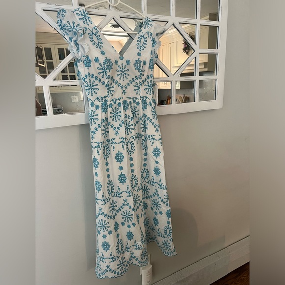 Lilly Pulitzer flutter sleeve eyelet midi dress NWT - Picture 2 of 3